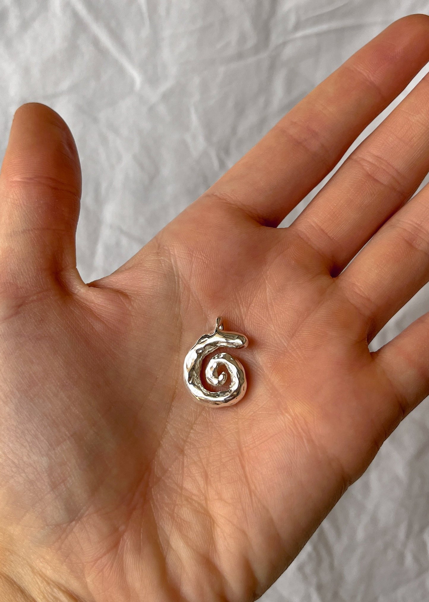 Sterling Silver Swirl Pendant