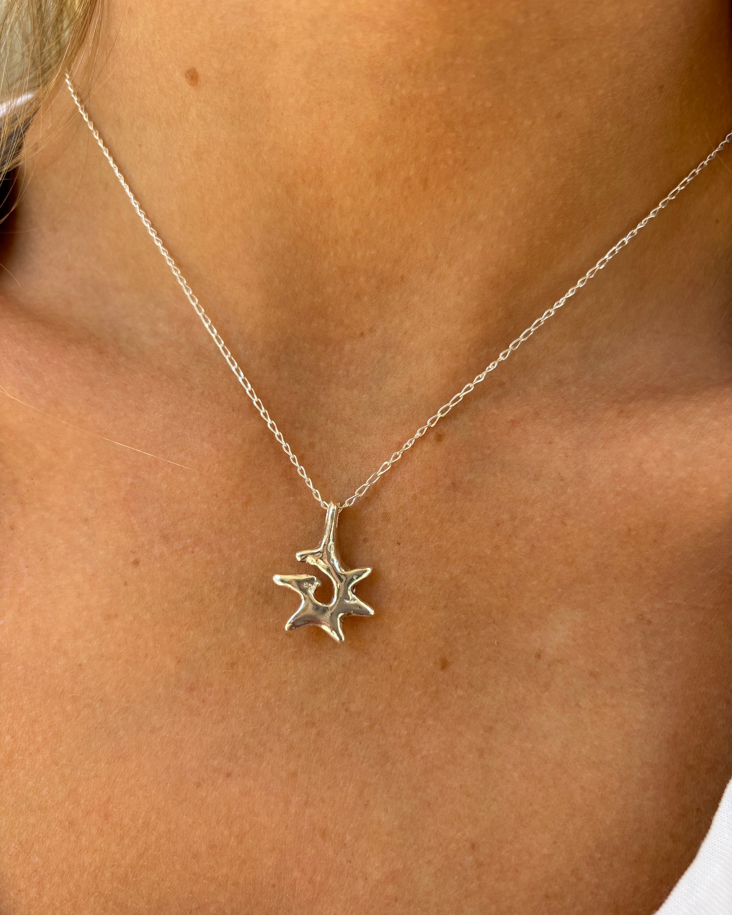 Coral Spark Necklace